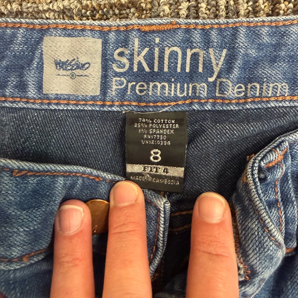 Mossimo Premium Denim Women’s Size 8 Skinny Jeans - Picture 3 of 6